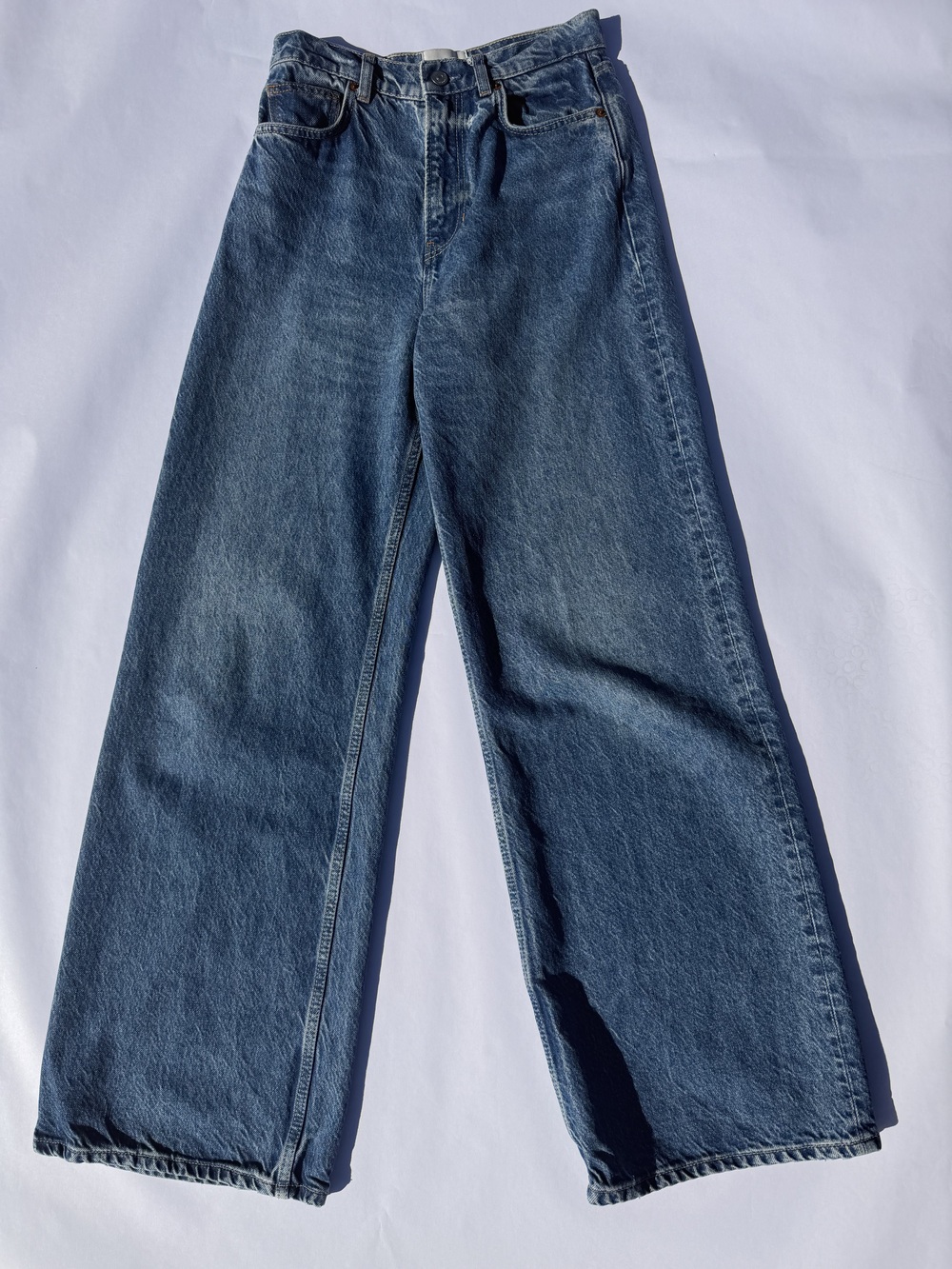 Reformation Cary High Rise Slouchy Wide Leg Jeans Blue - Size 26